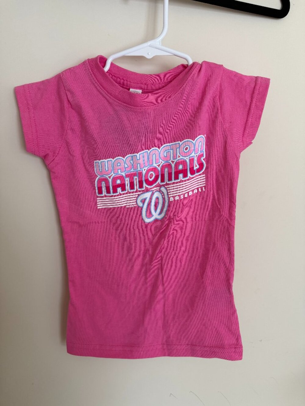 Washington Nationals Pink Graphic Tee Girls Youth Size 3 New With Tags